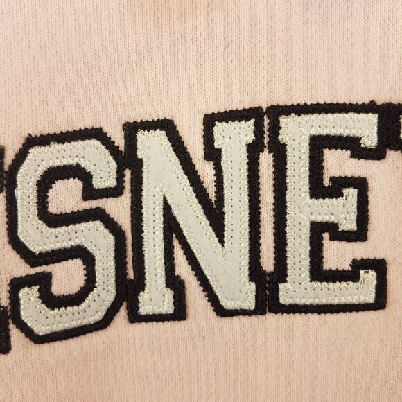DISNEY Hoodie Large US L Mickey Mouse Pink Bunnyhug Pullover Disneyland Resorts - Picture 8 of 13